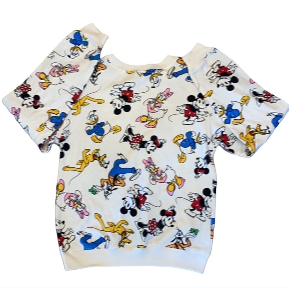 Disney Mickey Fleece Sweatshirt Size Small - Picture 4 of 10